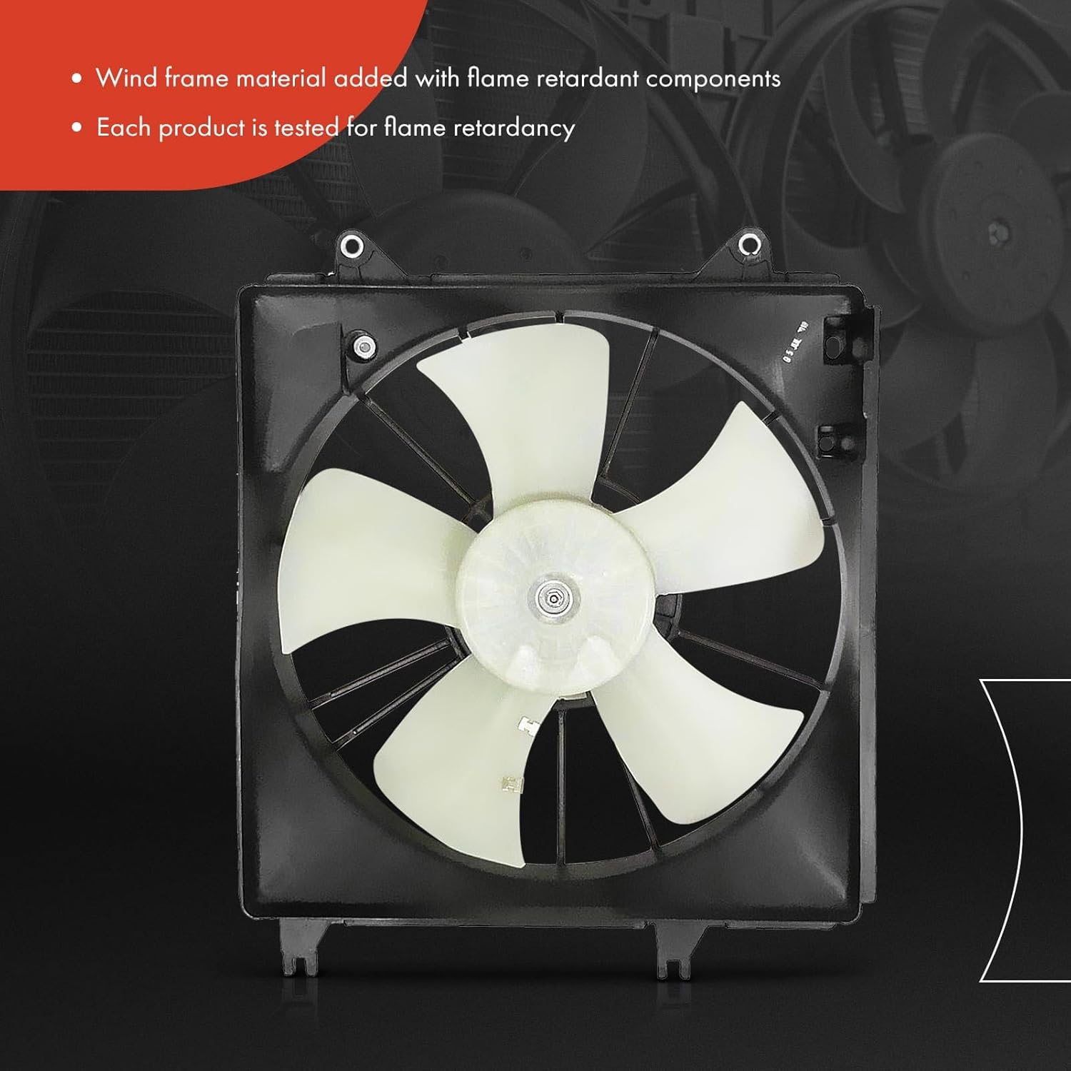 A-Premium Engine Radiator Cooling Fan Assembly Compatible with Select Suzuki Models - SX4 2007-2013 2.0L - Replace# 1711180J00, 1712080J00