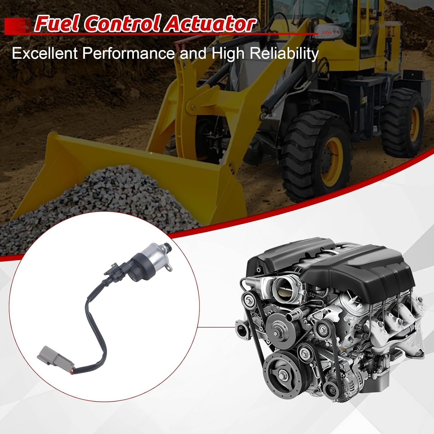 Fuel Control Actuator, 4903523 1pc Fuel Injection Pressure Regulator Replacement for Cummins 8.9 Liter ISC ISL Engines