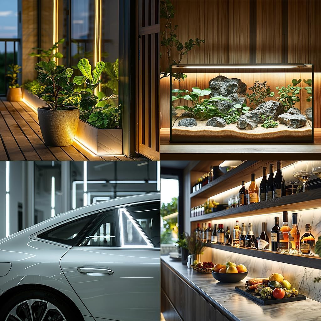 Led Strip Lights 5V USB 6.56ft/2m 640 LEDs Touch stepless Dimmable USB COB LED Strip Light 6000K White 10W Flexible 5v led Lights for Bedroom Kitchen,DIY Lighting Room Decor tv led Lights 6.56FT/6500K