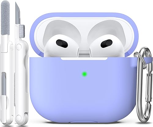 Miniatura 73 de Funda para AirPods con llavero, protección completa, de silicona, accesorios para AirPods, funda para hombres, mujeres y adolescentes, con estuche