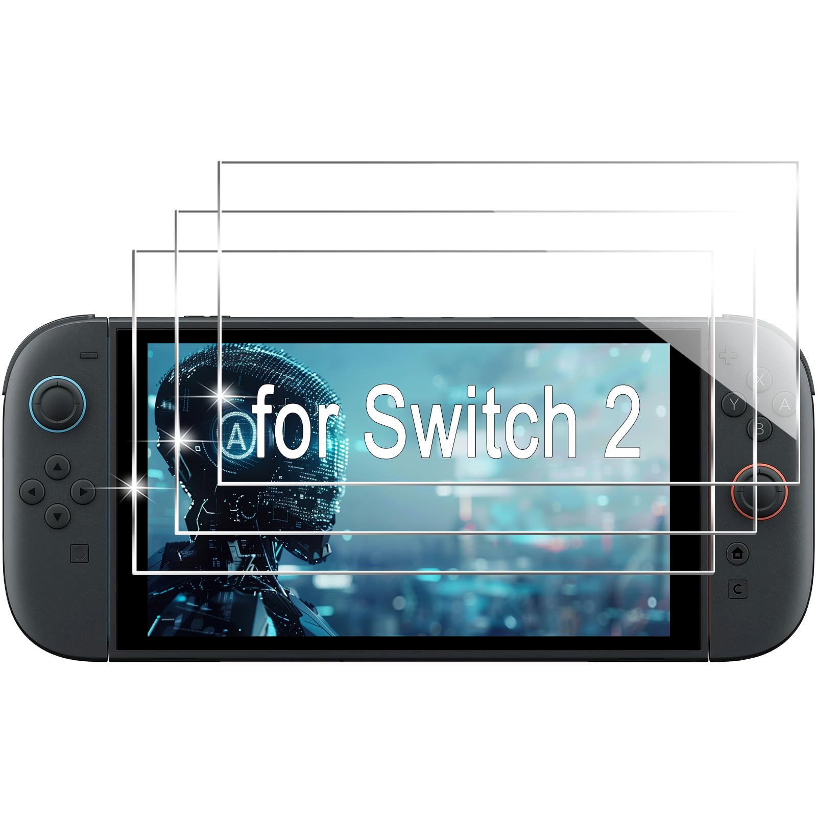 Photo 1 of 3 Pack for Nintendo Switch 2 Screen Protector [7.9''] 2025 9H Tempered Glass, Anti Scratch, Easy Installation, Bubble Free, HD Clear Screen Protector for Nintendo Switch 2 | Sealed