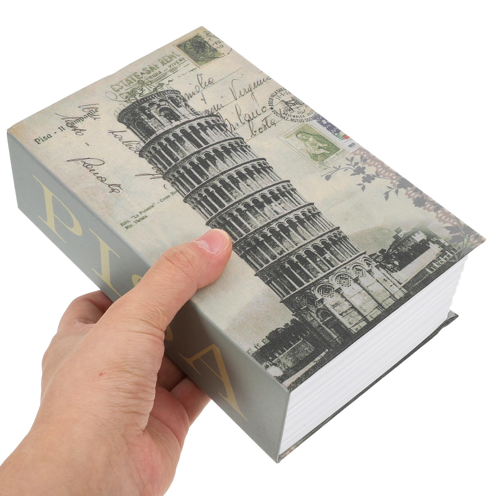 Cassaforte a Forma di Libro Chiusura a Combinazione, Scatola Portaoggetti in Carta e Metallo, Design Multifunzionale e Capacità di Grande Archiviazione per Casa e Ufficio