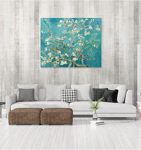 Vista 920 de DECORARTS - Almond Blossom Tree - Vincent Van Gogh Art Reproduction. Giclee Canvas Prints Wall Art for Home Decor 30x24