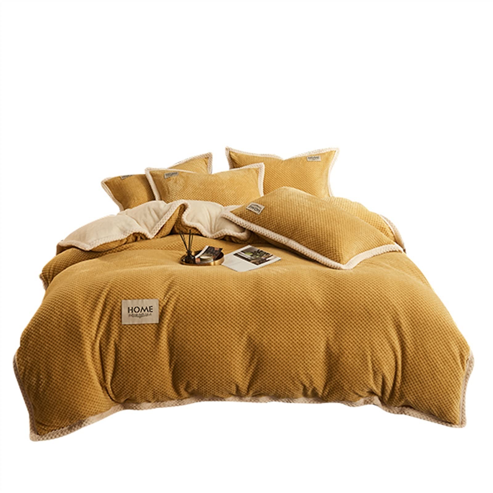 Parure de lit velours cachemire bleu, la housse de couette douceur pour vos nuits