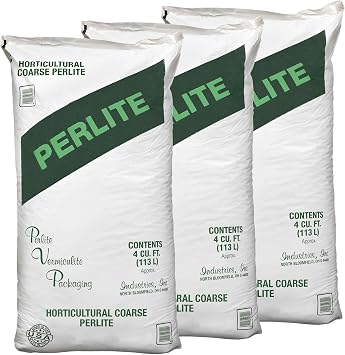 3 Pack Organic Coarse Perlite Planting Soil Additive, 4 cu ft