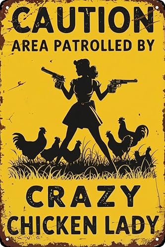 Miniatura 10 de Letrero de Metal Irónico Retro de los 70s 80s para Adultos Póster Divertido Para Decoración de Pared Exterior 8x12 pulgadas 70S 80S US,Pollo,Diente