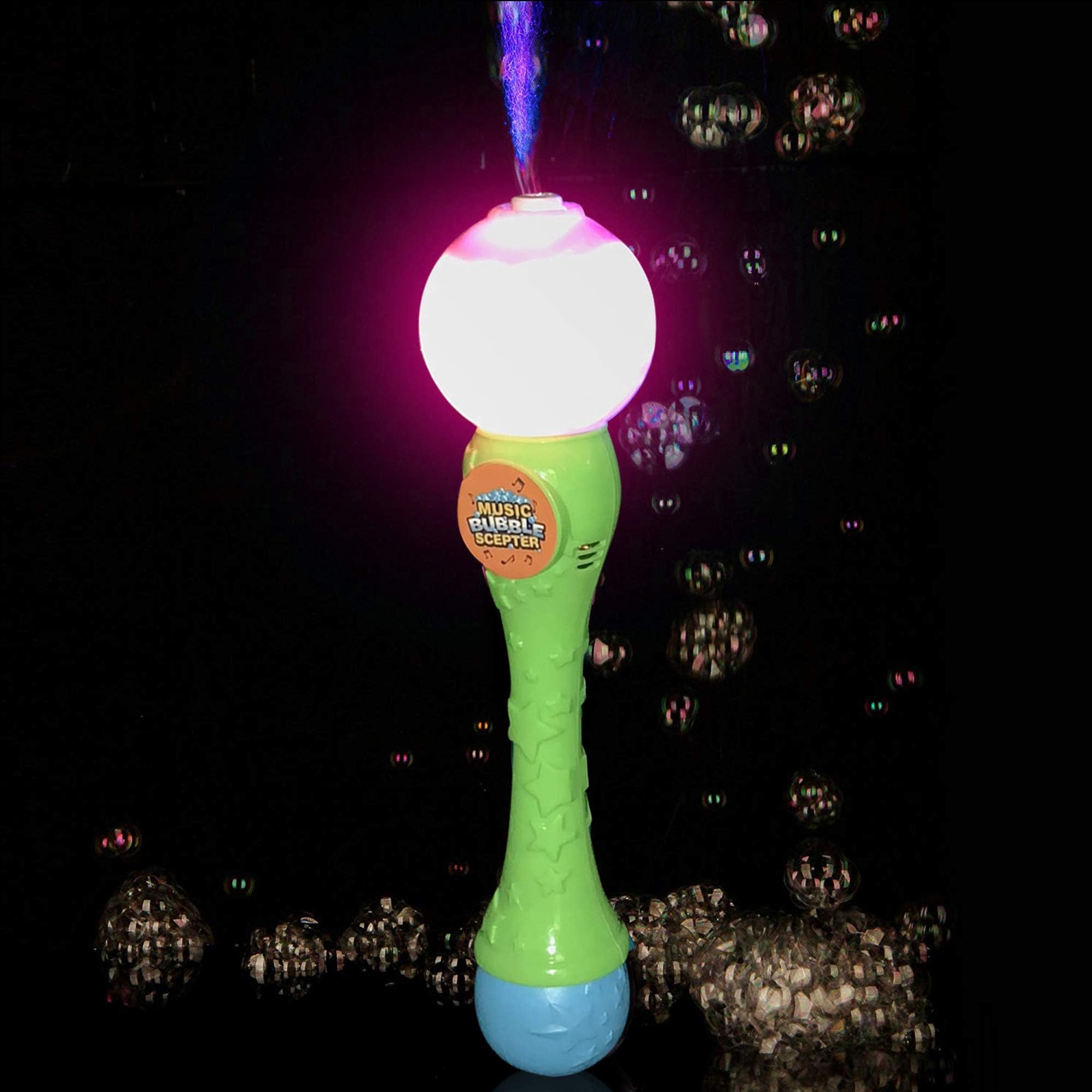 BD099, 1 Pc Green LED Bubble Blaster Wand, Bubble Machine Gun, LED Blaster Wand, Light Up Wand, Wand Bubble Blaster, Bubble Magic Wand, LED Magic Wand, Light up Bubble Wand