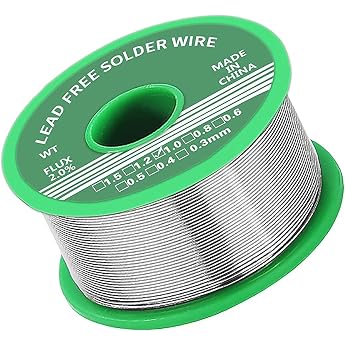 Solder 1.0 mm solder lead free with rosin core 20 g for the repair and DIY of electronic electric soldering components