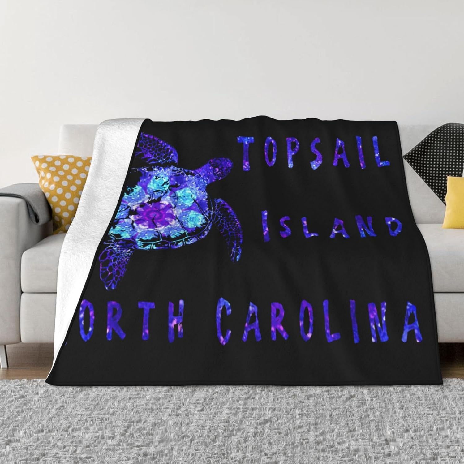 Topsail Island North Carolina Blanket Soft Throw Blanket
