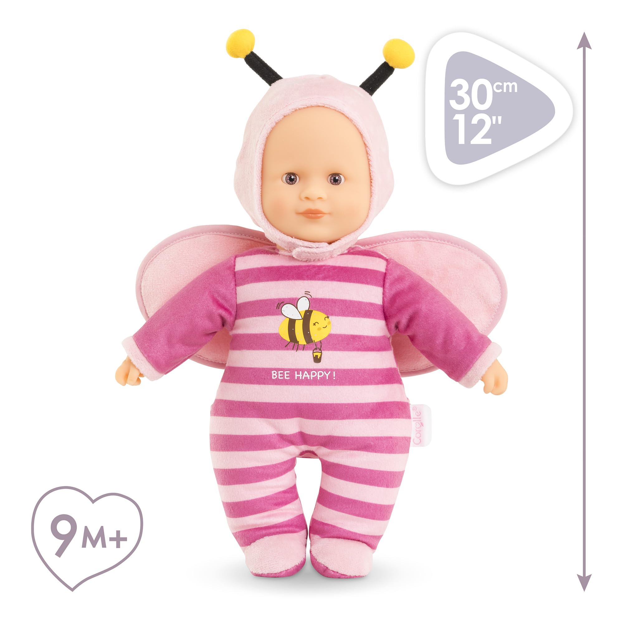 Corolle - Mon Doudou, Pti'Coeur Abeille, 30cm, od 9 miesięcy, 9000100800