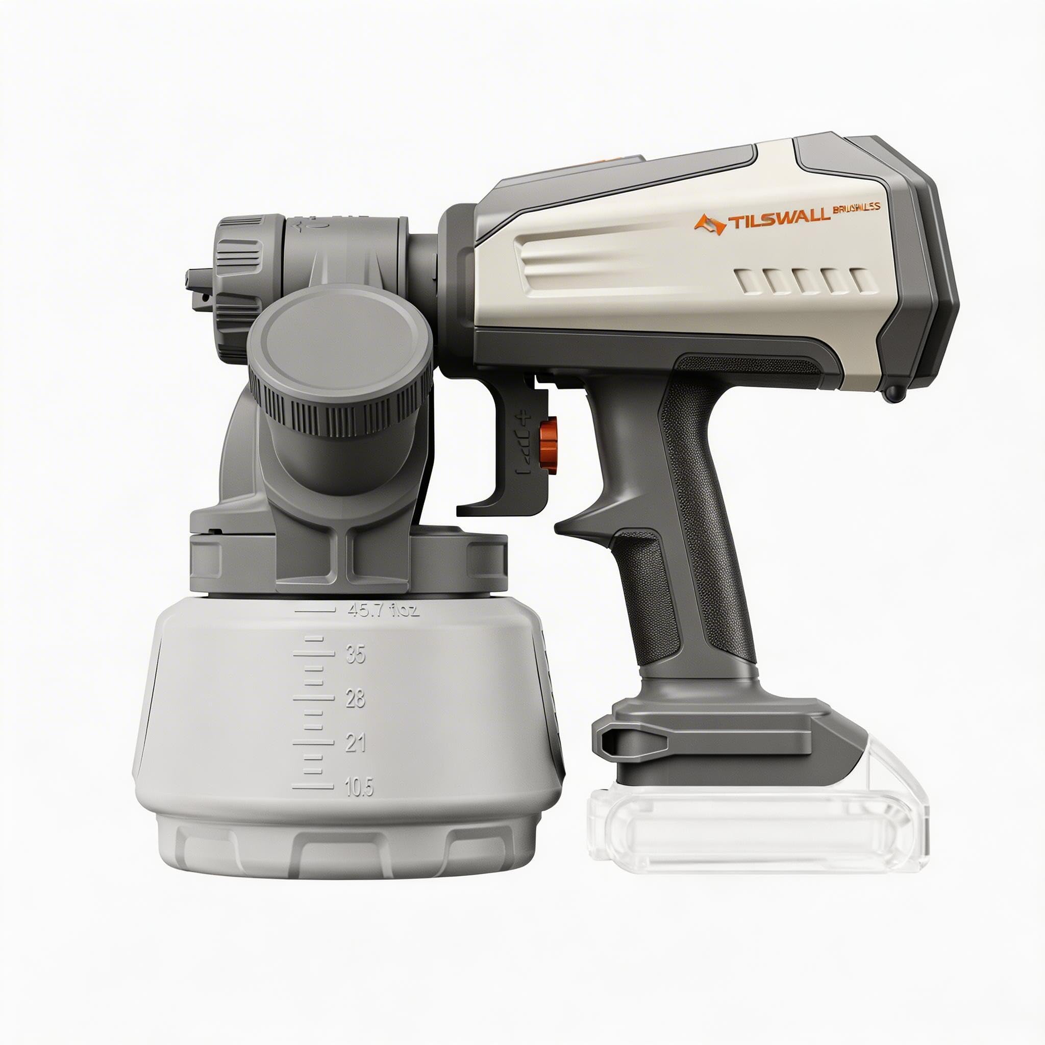Tilswall Cordless Paint Sprayer Shark700, Fits Dewalt 18V (No Battery)