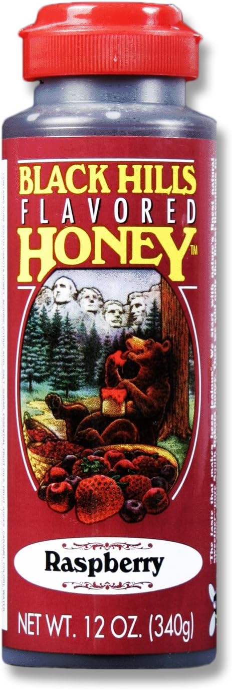 Black Hills Flavored Honey - Raspberry 12oz (Pack of 2)