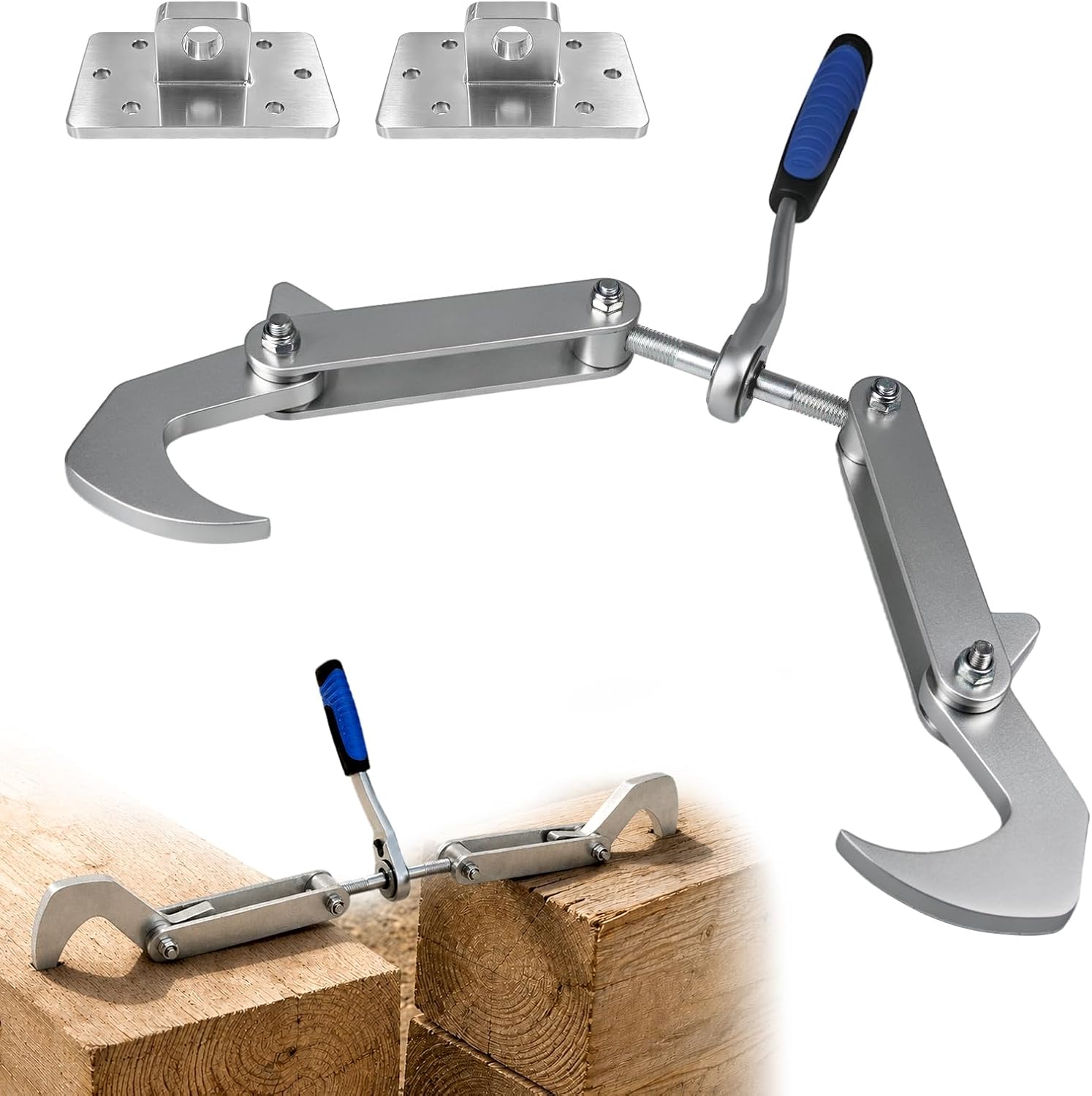 2‑Pack Beam Puller Tool, Adjustable Wall Puller Framing Tool