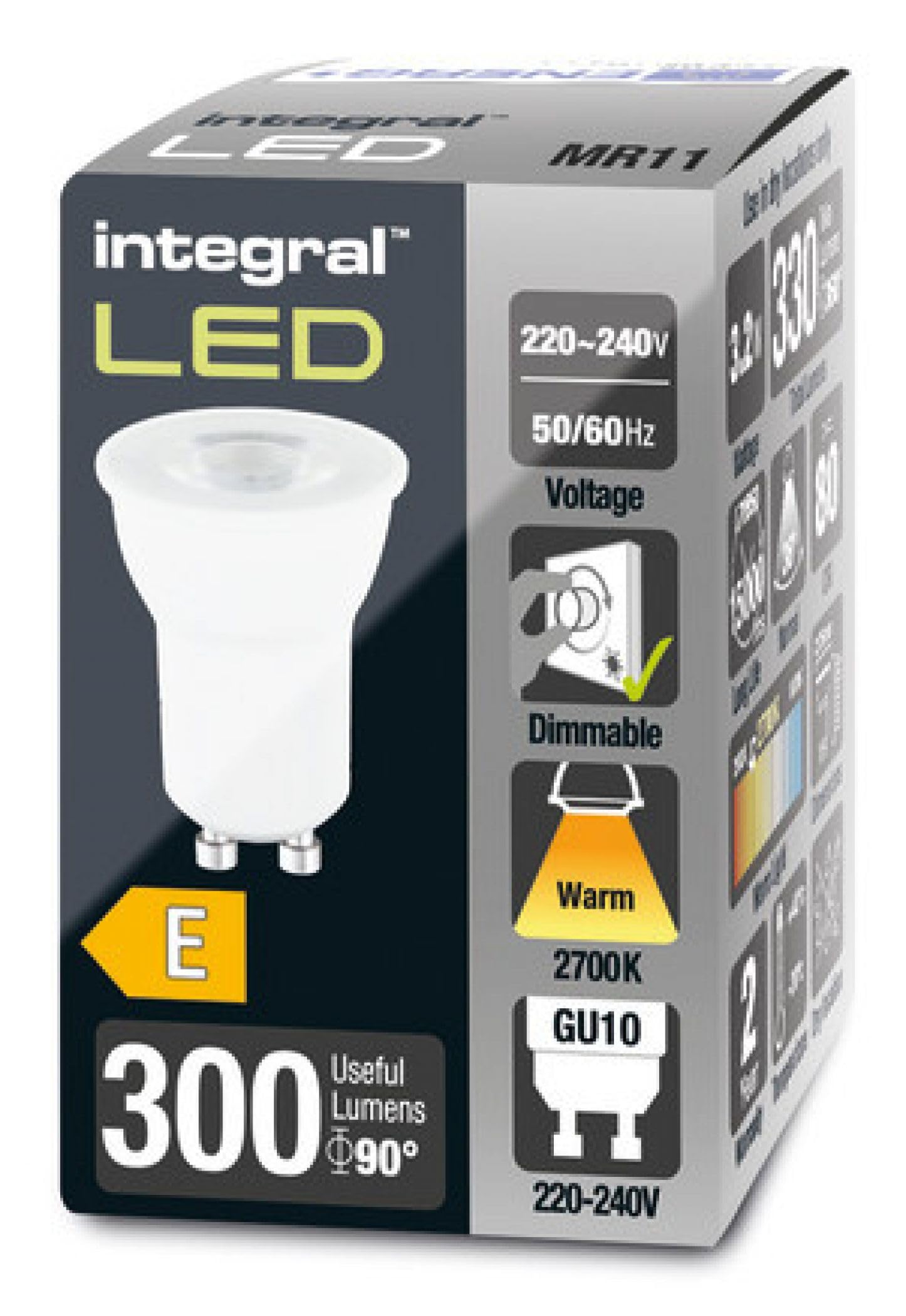 Integral LED Integral LED Warm Light, 270 Useful Lumens (290 Lumens Nominal), Dimmable, Matt White - Image 3