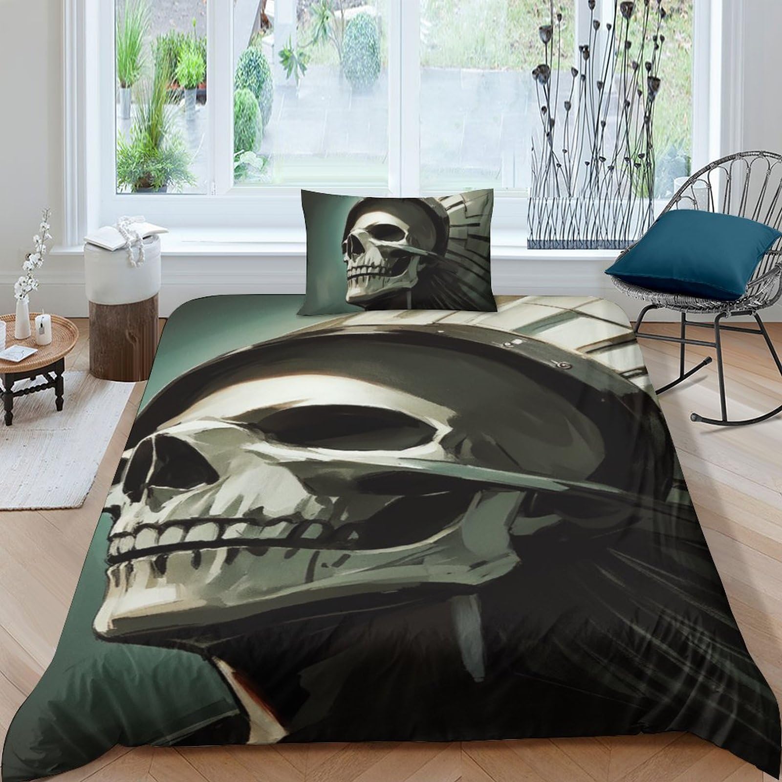 Parure de lit squelette 3D le cadeau idéal pour chambre d'ado