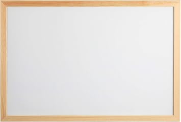 Nakabayashi Wood Whiteboard W 12.6 x H 18.5 inches W320 x H470 mm WBM-E4732