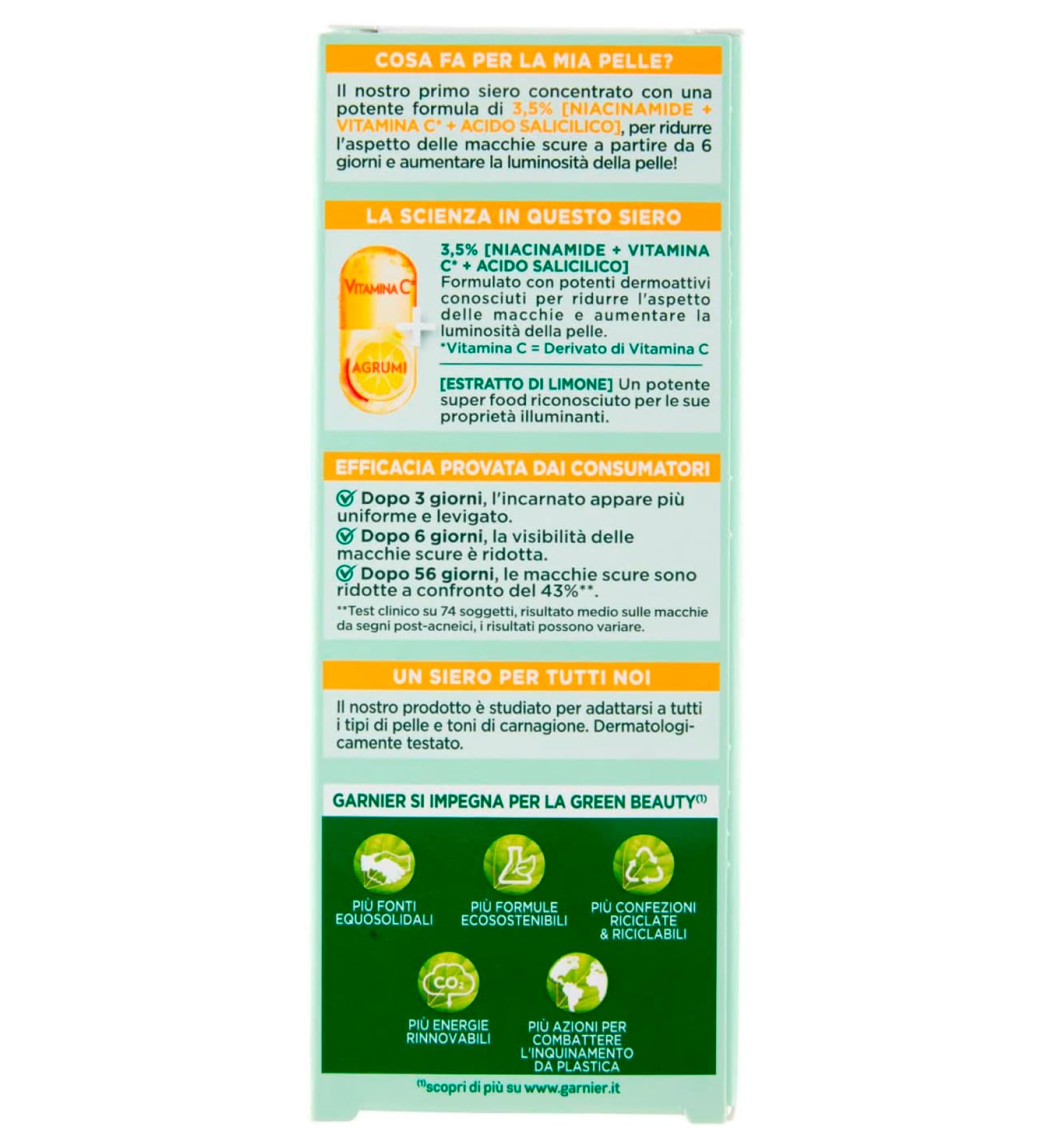 Garnier Anti-Blemish Face Serum Vitamin C+ with Niacinamide Salicylic Acid and Melasyl 30ml + Hyaluronic Aloe Plumping Face Serum with Glycerin Hyaluronic Acid and Moisturizing Aloe Vera 30ml - Image 2