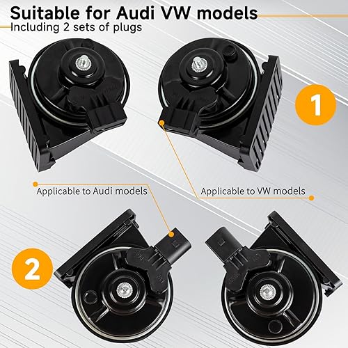 Vista 53 de FARBIN Bocina de coche compatible con Toyota/Lexus/Subaru 12V Bocinas automáticas impermeables con 1 a 2 tapones de bocina para Toyota