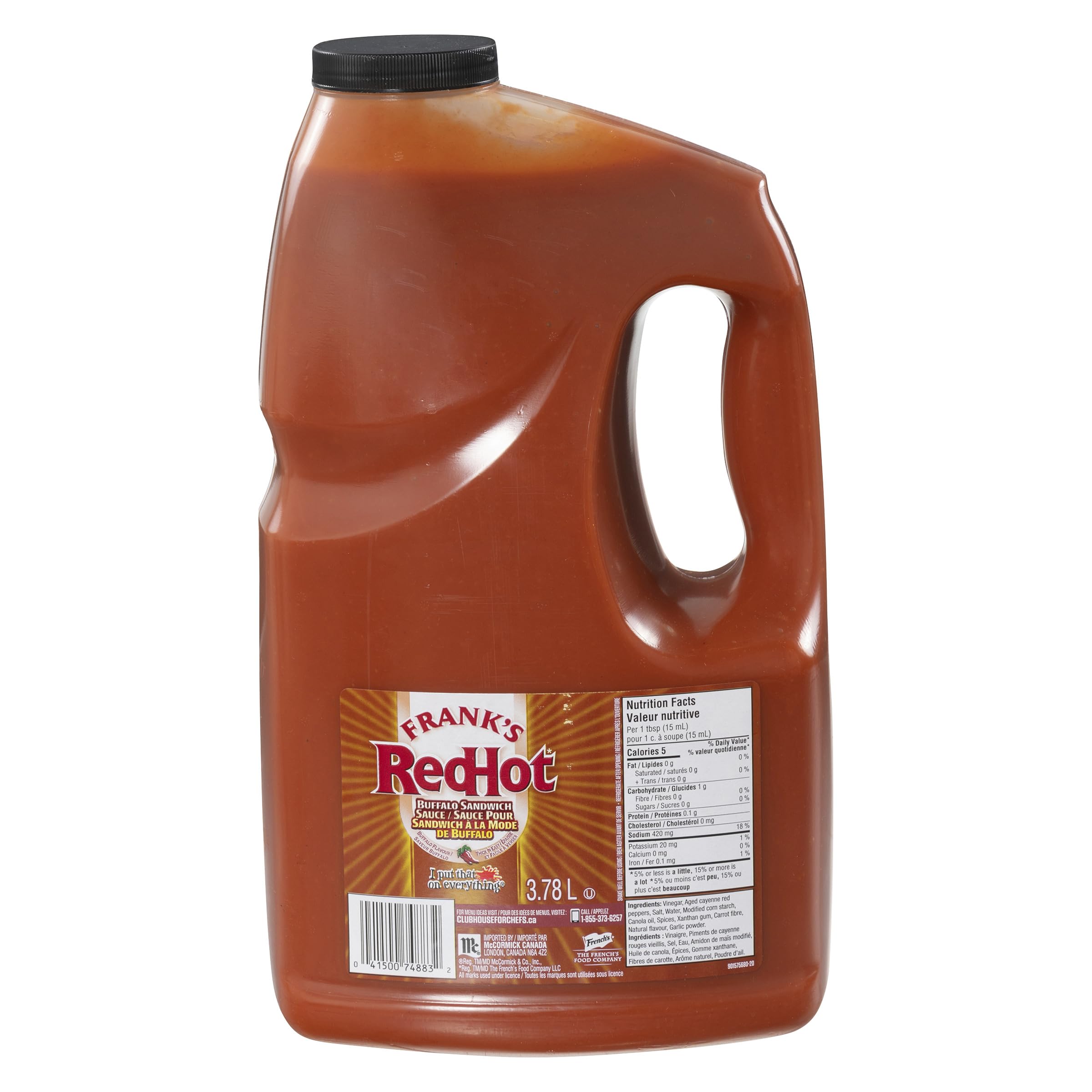 Frank's RedHot Buffalo Sandwich Sauce, 3.78 L - Thick Buffalo
