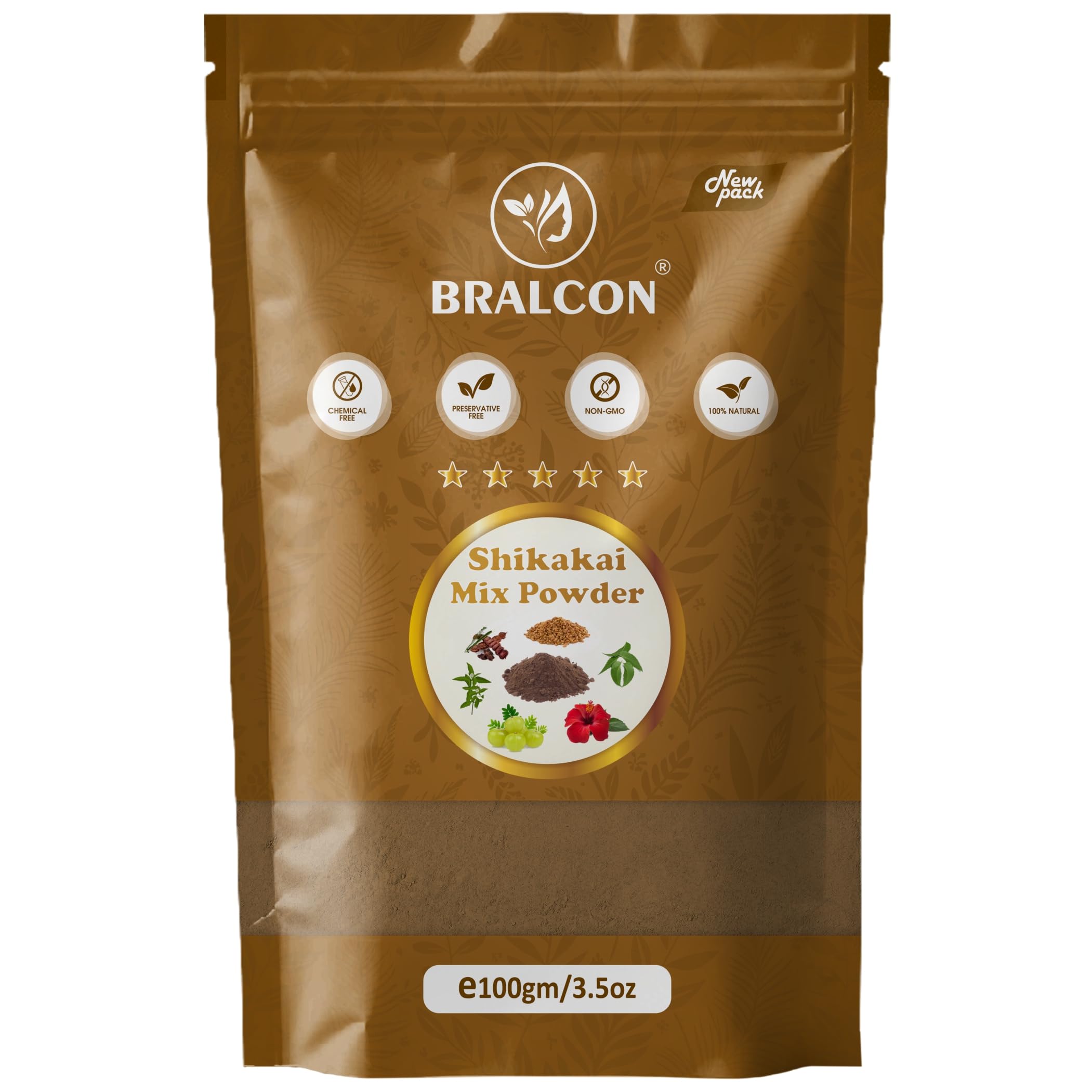 BRALCON Shikakai Mix Powder for Hair Care | Fine Sifted Traditional Powder for Gentle Scalp Cleansing, Soft Conditioning and Improving Overall Hair Texture - 100g-image-42
