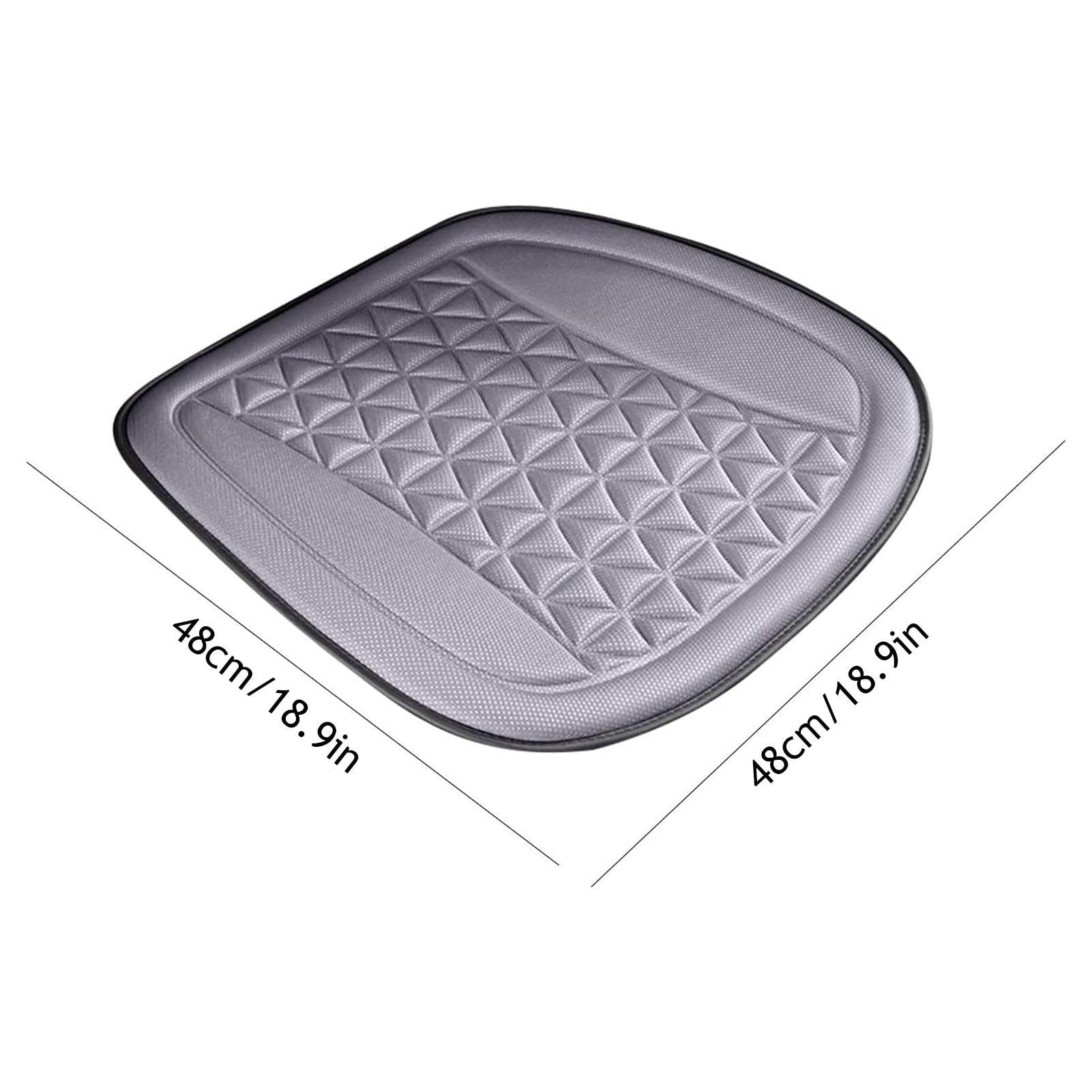 Cojín de asiento refrescante, protector de asiento transpirable antideslizante para automóvil, almohadilla de asiento ventilada para asiento, diseño transpirable para alivio de presión, cojines de | antideslizante para automóvil, almohadilla de asiento ve