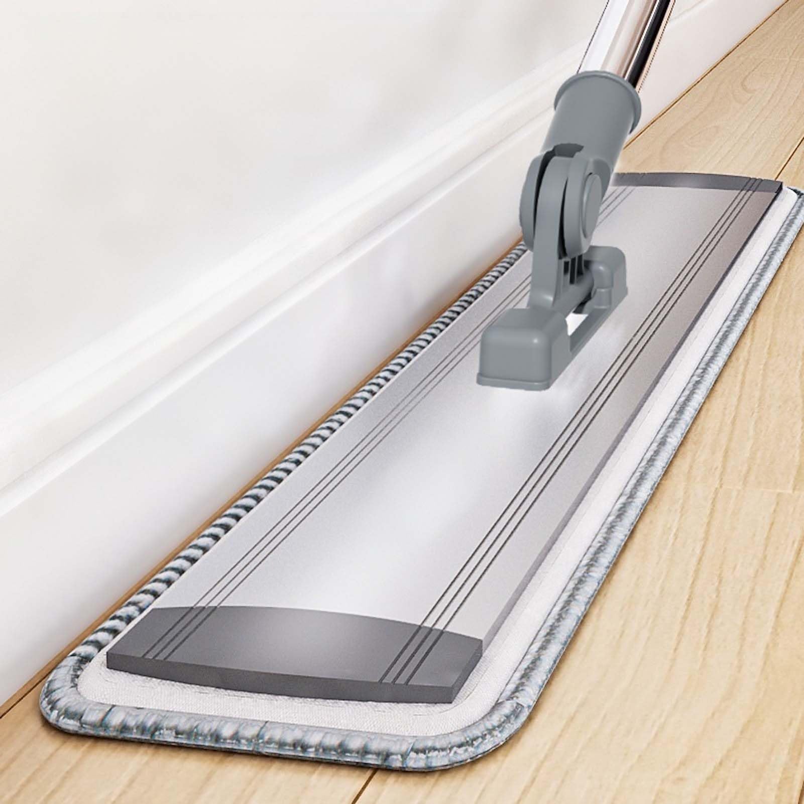 Mopa para Suelos con Paño Microfibra, Fregona Lavable Reutilizable, Limpiador De Suelos para Baldosas Laminado Y Superficies Lisas, Mopa Fregona con Mango Ajustable para Hogar