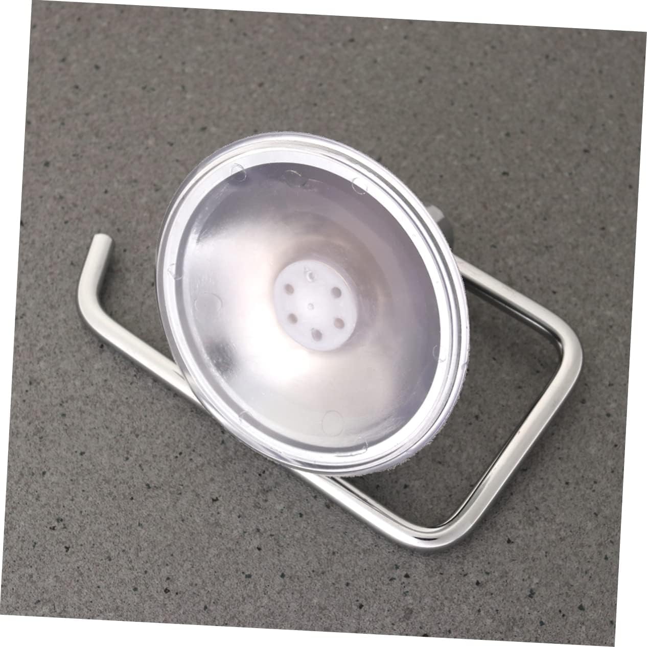 Chrome Plated Suction Cup Toilet Paper Holder, Wall - Mount Bathroom Tissue Rack for RV, Camper & Home