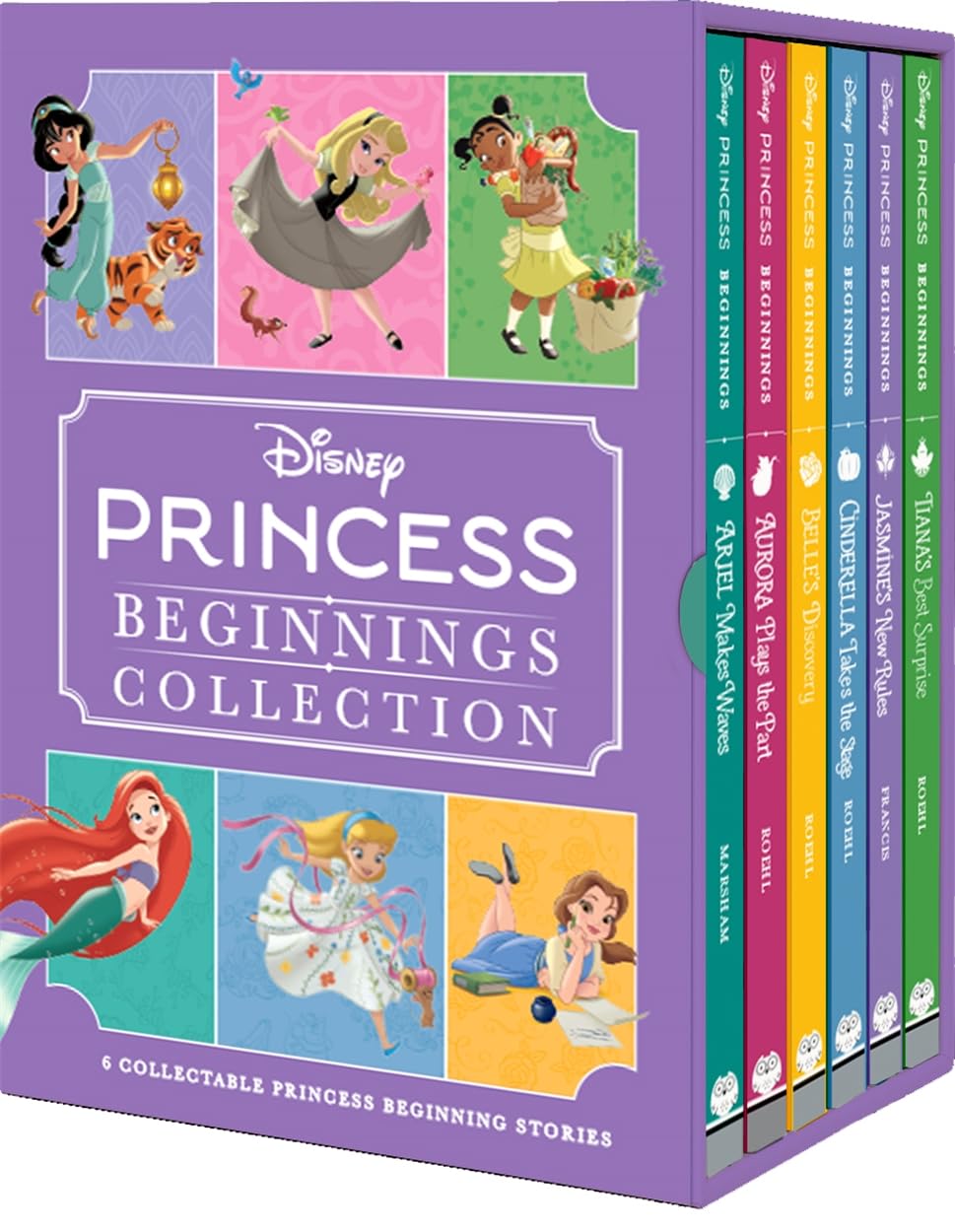 Disney Princess Beginnings Collection: 6 chapter books filled with royal adventures and magical fun, perfect for ages 5-9!
