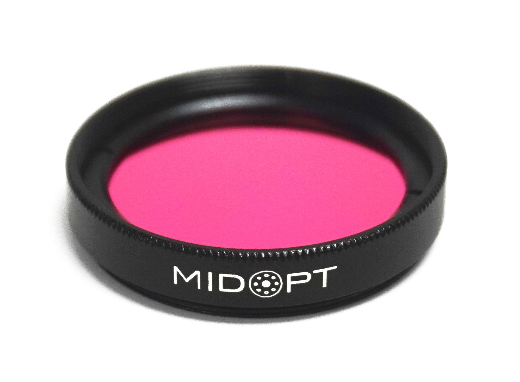 MidOpt Light Red Bandpass Filter for Machine Vision, BP Series, Broad Bandwidth, BP635-30.5, Fits M30.5 Lens Filter Thread