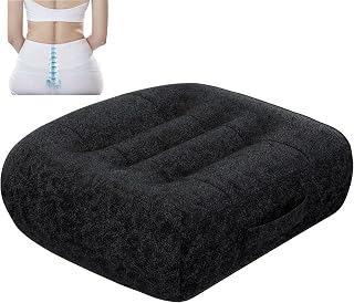 adult short driver car seat booster/booster seat for adults/thick Office Chair Booster Seat,for Short People Effectively Increase Field of View Lower Back Fatigue Relief,for Cars,Office,Home(black)