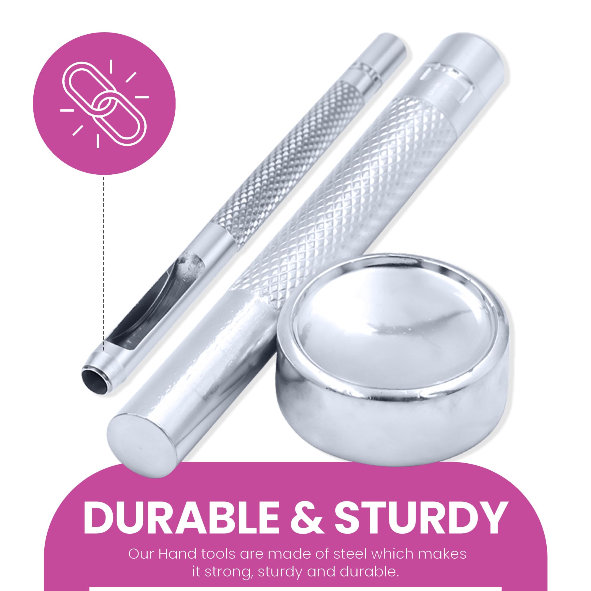 Weddecor Rivets Tubulaires Et Kit D'outils Pour Maroquinerie, Sacs