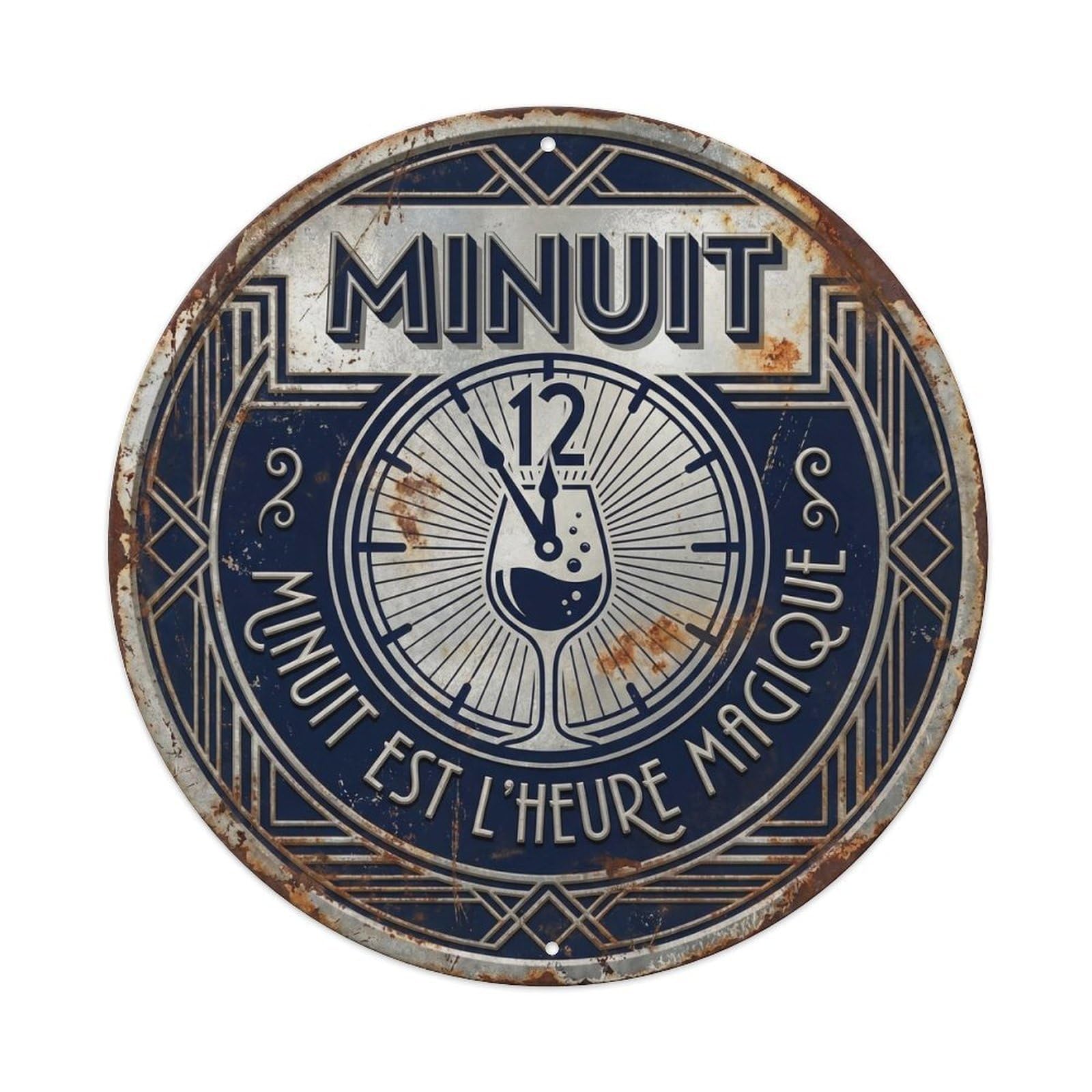 Midnight Humorous Mancave Midnight Vintage Metal Tin Sign Plaque Wall Decor for Cafe, Club Bar, Office, Garden Metal Poster 8x8Inch