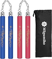 Vista 10 de Nunchucks de entrenamiento de goma espuma segura de MSGumiho con sistema de bolas de rodamientos y cadena de acero 2 piezas para niños