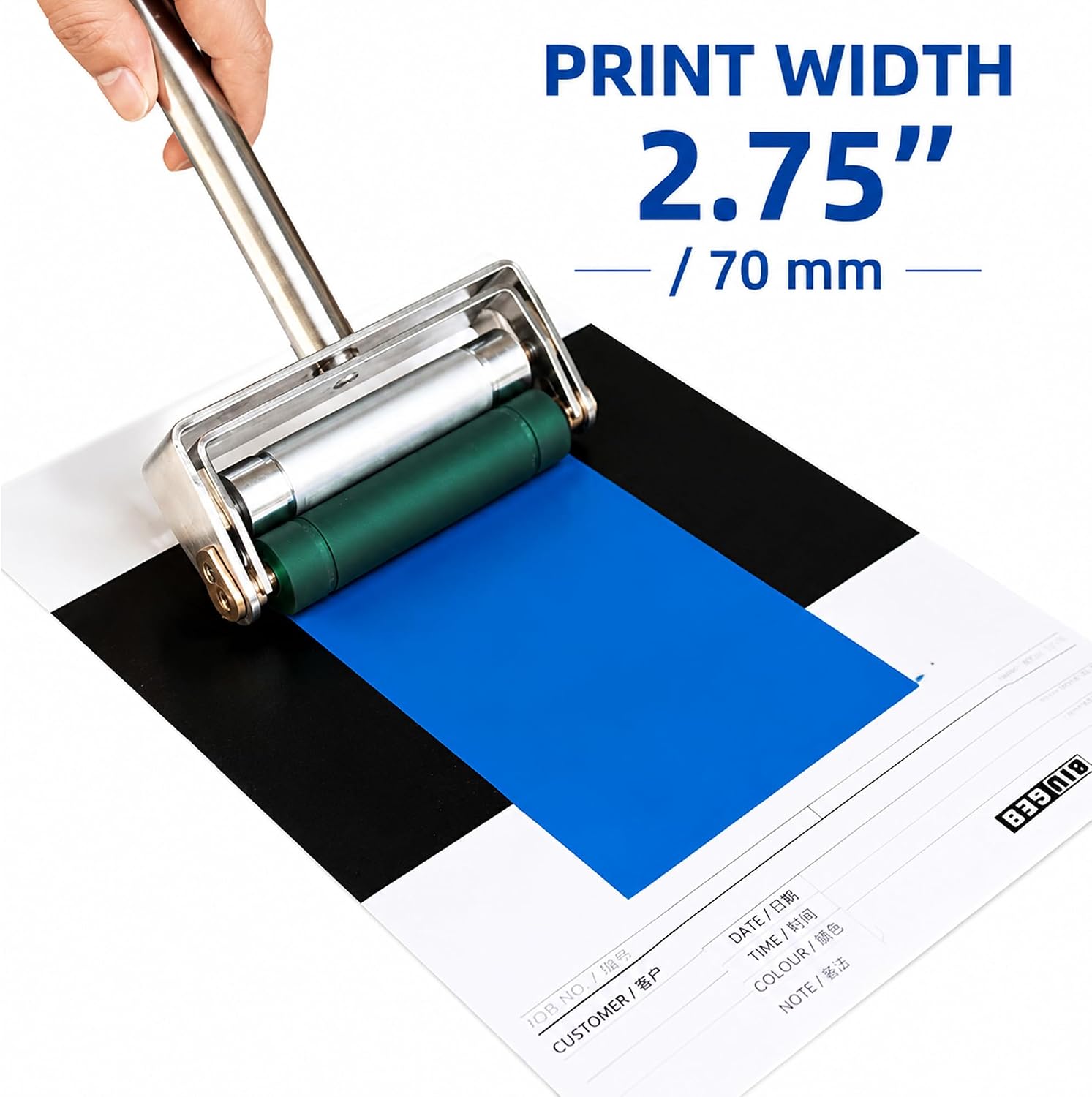 Manual Operation Ink Proofer Chrome Anilox & Rubber Roller Ink Proofer for Ink Production, Carton Printing, Flexo Printing (250 LPI)