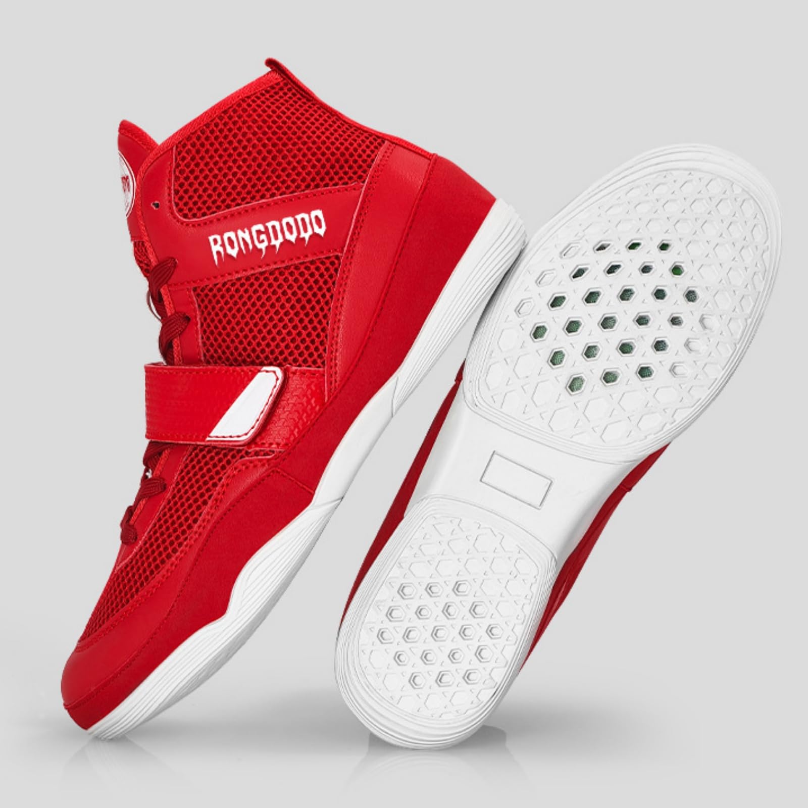 Hixingo Zapatos de Boxeo para Hombre Mujer 36-46, Zapatillas Boxeo Hombre Mujer Cons Uelas de Goma Antideslizantes Zapatillas Lucha Libre Ligero y Respirable