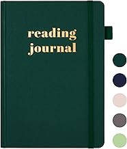 Reading Journal with 75 Book Review, Book Journal for Book Lovers, Readers - Review Prompts & Daily and Monthly Reading Tracking & Reading Challenge, Reading Notebook Gift, A5, Pine Green