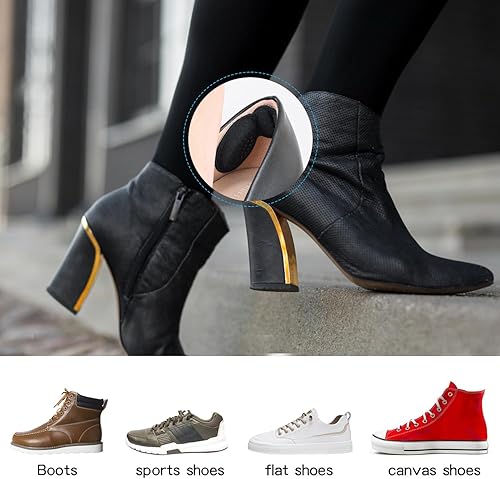 Miniatura 6 de Insertos de cojín trasero del talón, 2PCS-negro+2PCS-negro+2PCS-negro