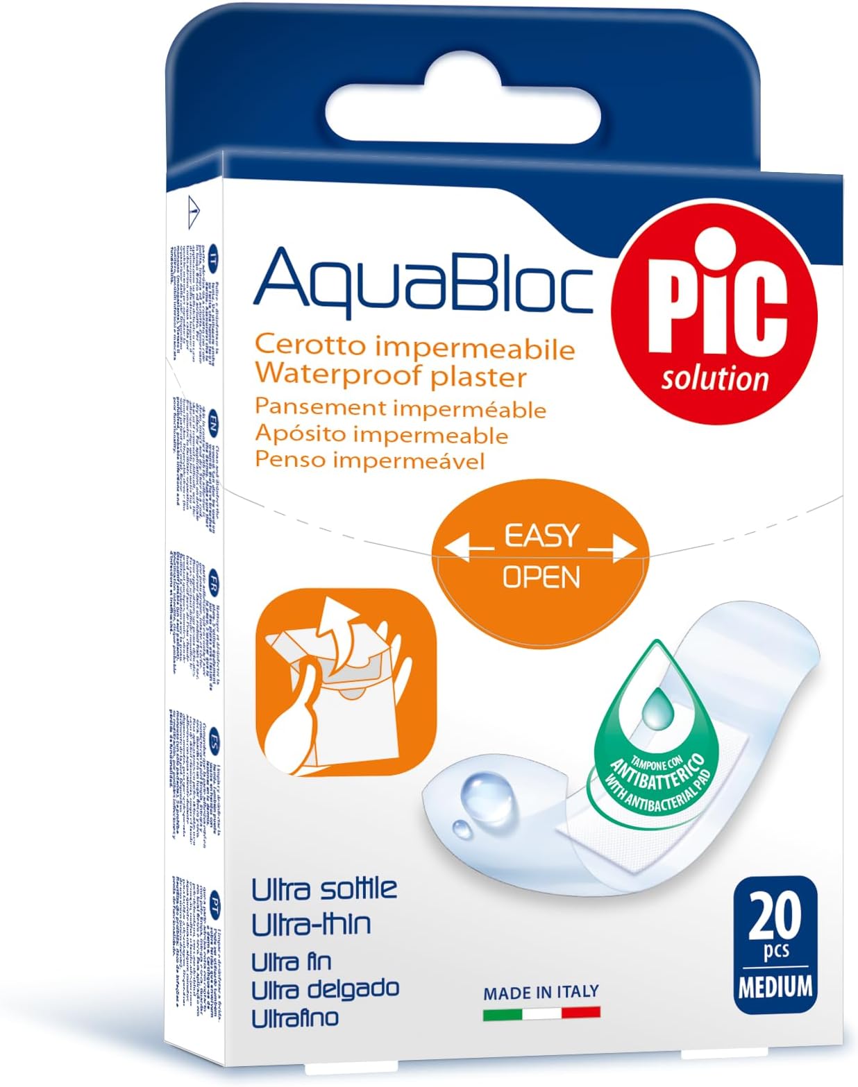 Pic Solution Aquabloc Plaster Water Proof Medium 20 Pcs