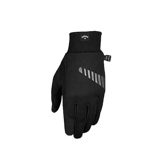 Callaway Golf Thermal Grip, Cold Weather Golf Gloves, X-Large, 1 Pair, (Left and Right) , Black