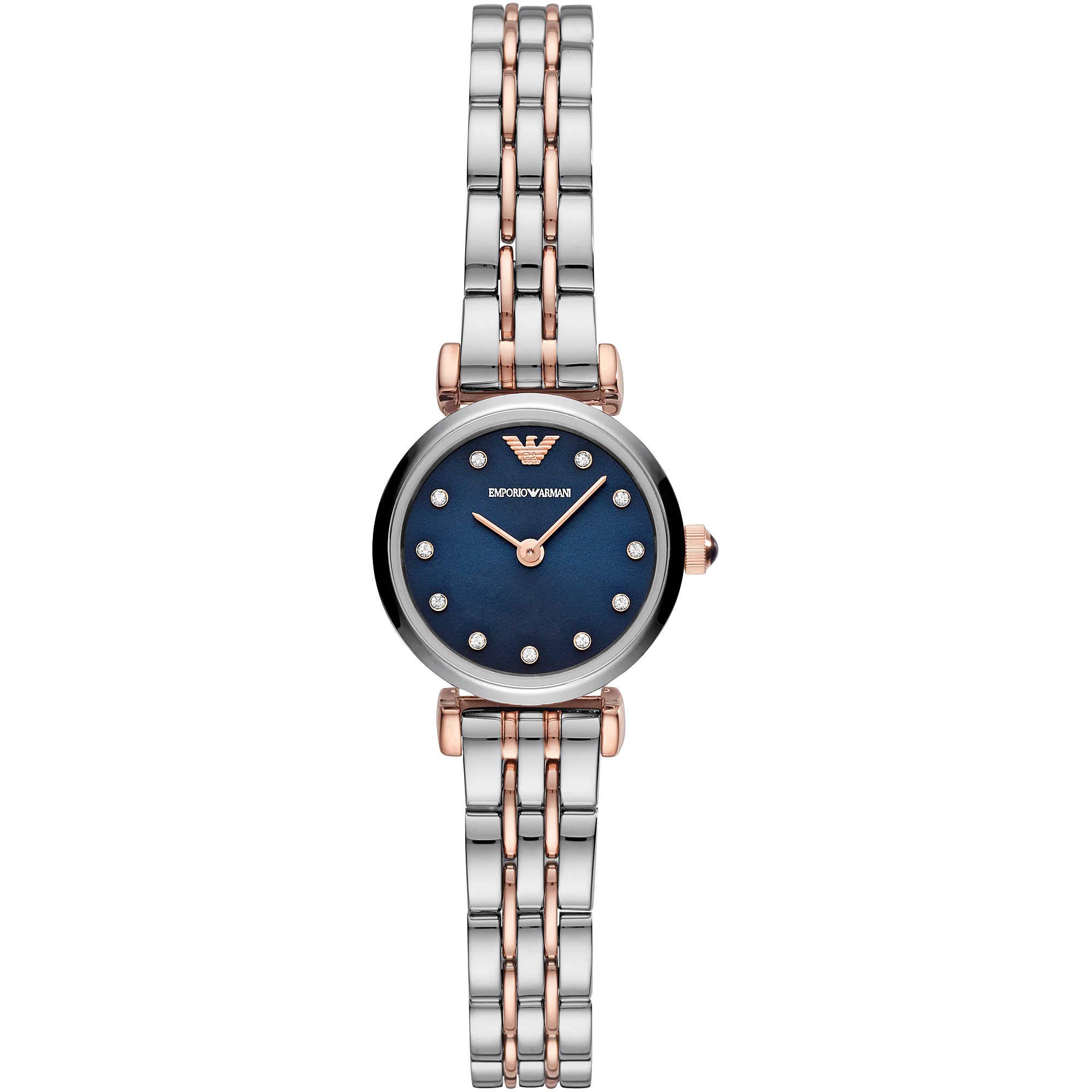 Emporio ArmaniWomens Quartz Watch, Analog Display and Stainless Steel Strap AR11222