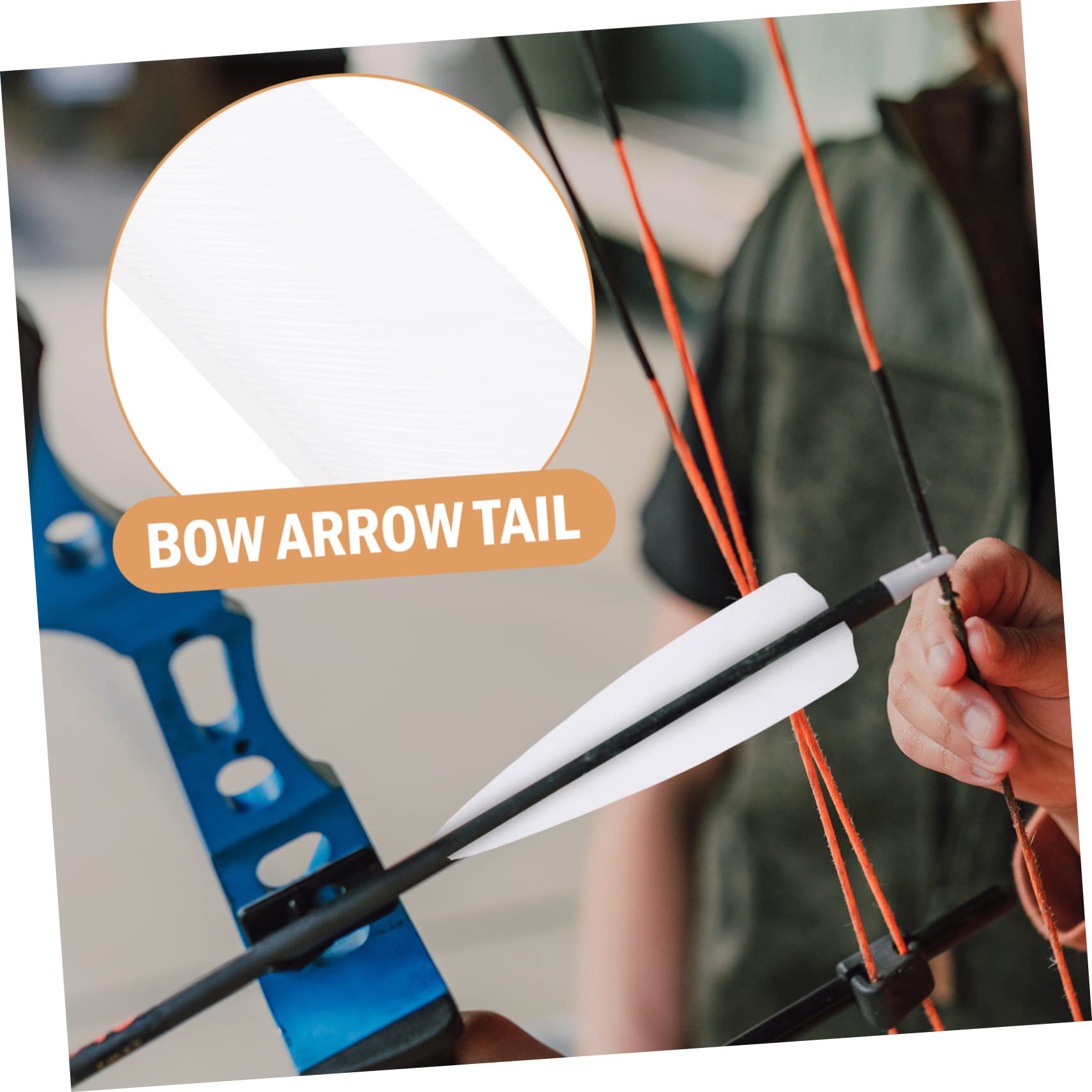 BESPORTBLE Sets Delicate Pure Colors Tail Arrow Accessory Enhance Archery Performance for Hunting Practice Pcs