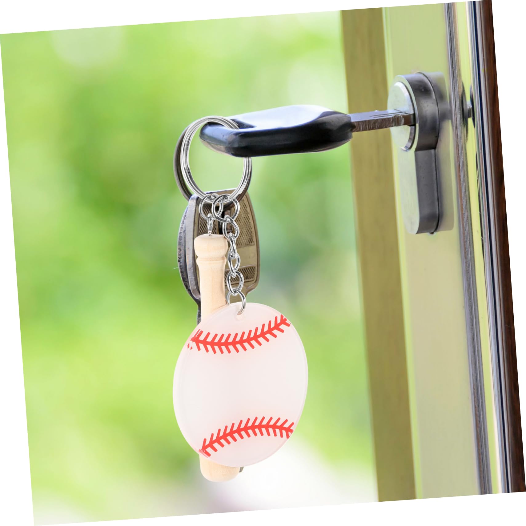 ifundom Portachiavi Softball E Baseball Portachiavi Decorativi Accessori Per Borse E Regali Per Amanti Del Baseball Design E Confidente Facile Attaccare