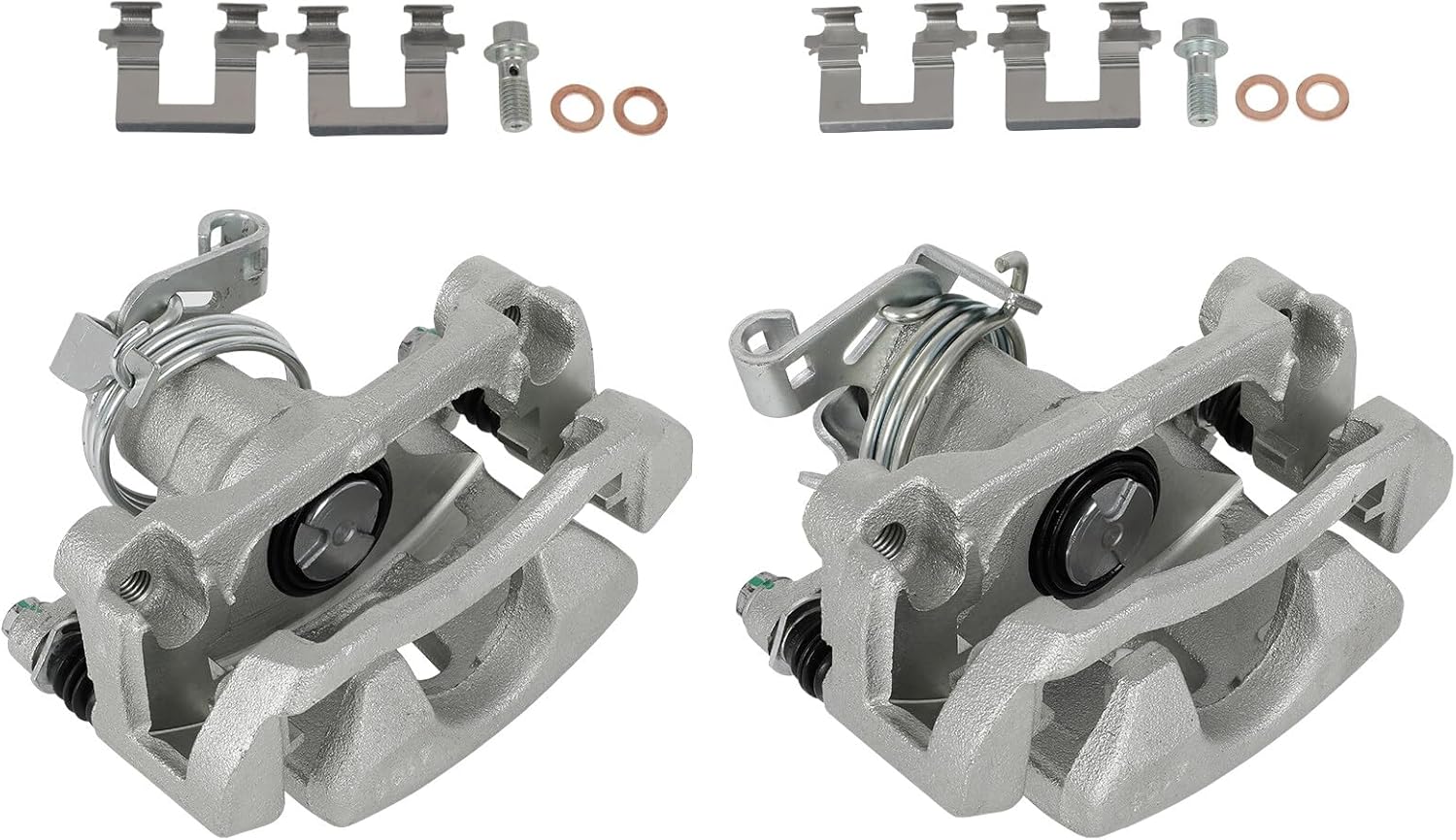 AUTOMUTO Rear Left & Right 18B4944 18B4945 Disc Brake Calipers With Bracket For Buick Terraza 2005-2007 For Chevrolet Uplander 2005-2009 For Pontiac Montana 2005-2009 For Saturn Relay 2005-2007