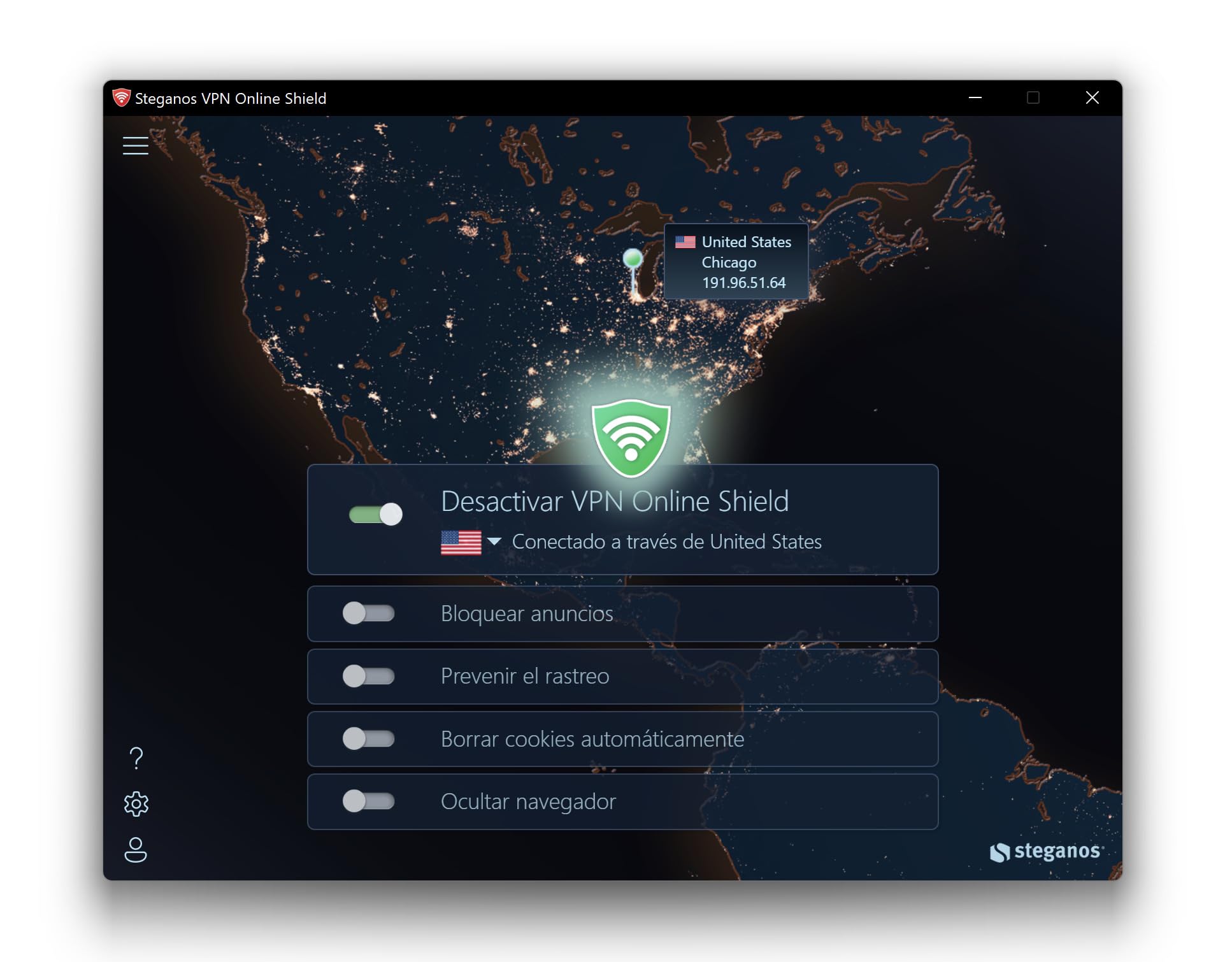 VPN Software | Steganos | VPN | Navegación anónima | Licencia anual para 5 PCs | Windows 11 , 10 | Mac