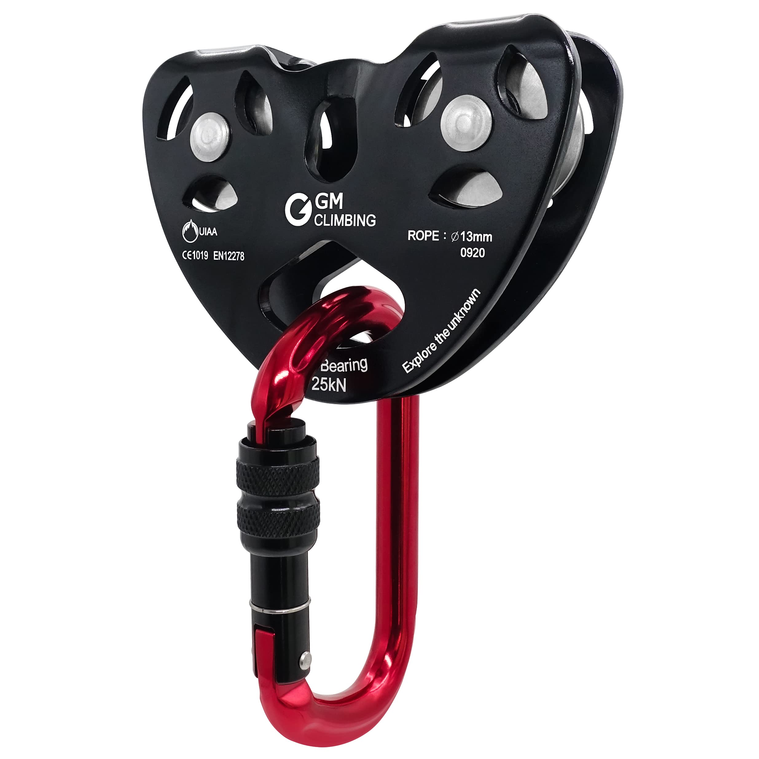 Buy GM CLIMBING Zipline Gears 1/2" Double Speed Trolley Zipline Pulley