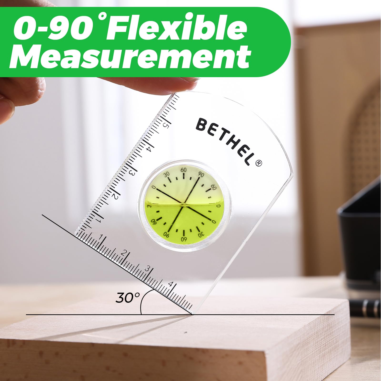 BETHEL Circular Level - Clear Bubble Readings -4