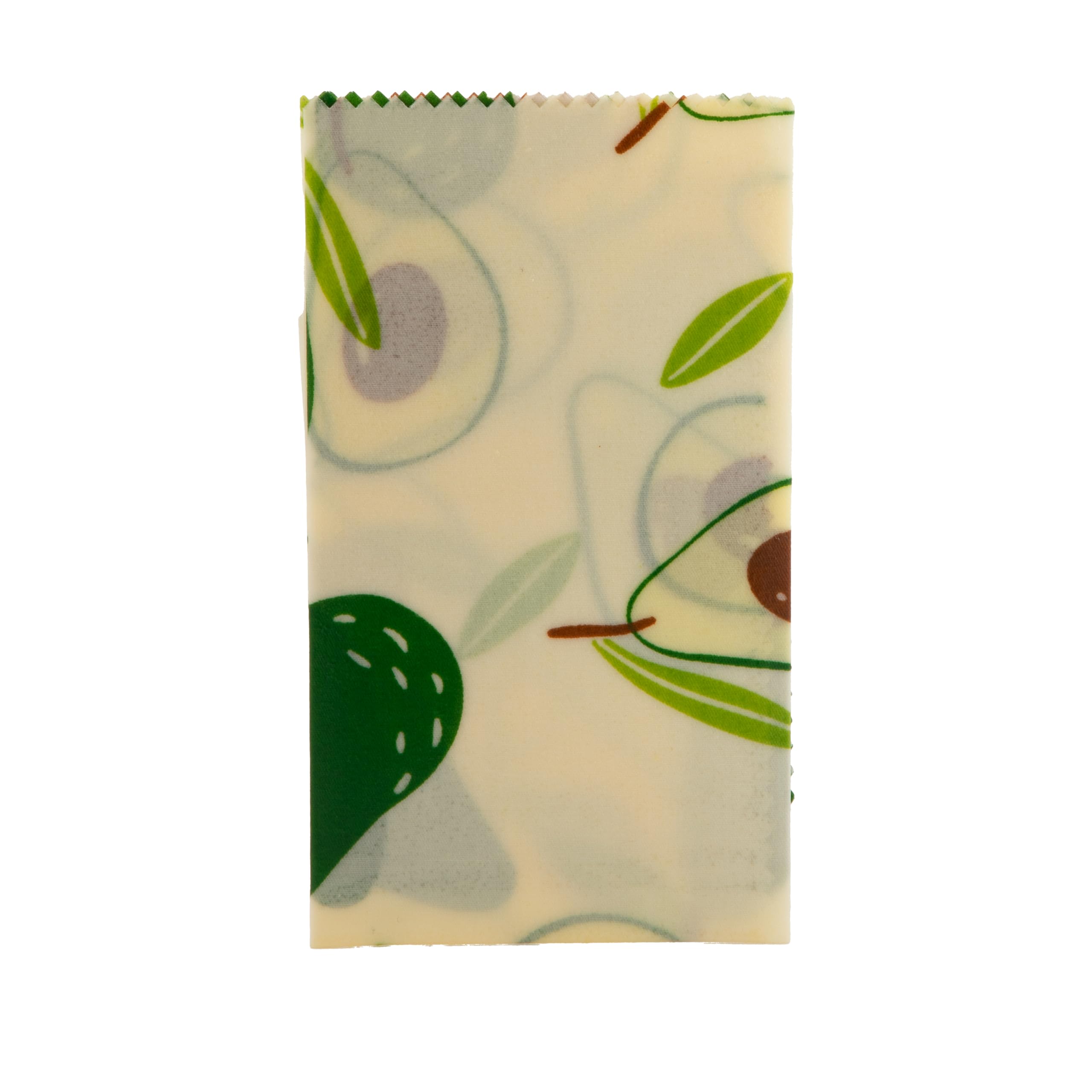 Natural Beeswax Wraps | Fresh, Fun, and Eco-Friendly | Pack of 3 (S, M & L) | Reduce plastic | lovely way to pack food with fun patterns! (Avocado)