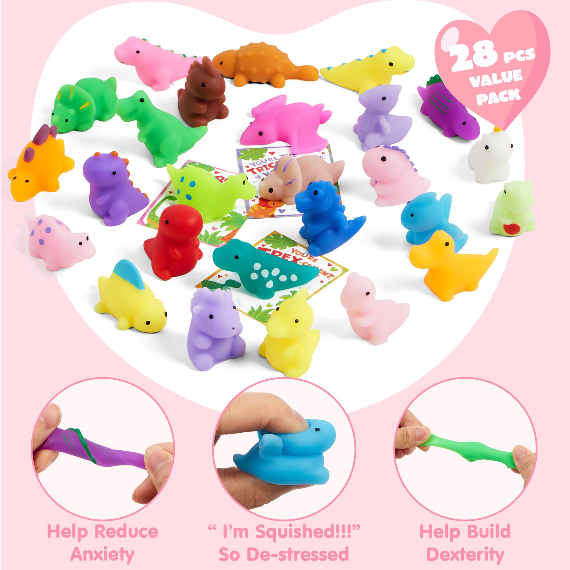 Amazon.com: JOYIN 28 Packs Mochi Squishy Toy with Gift Card