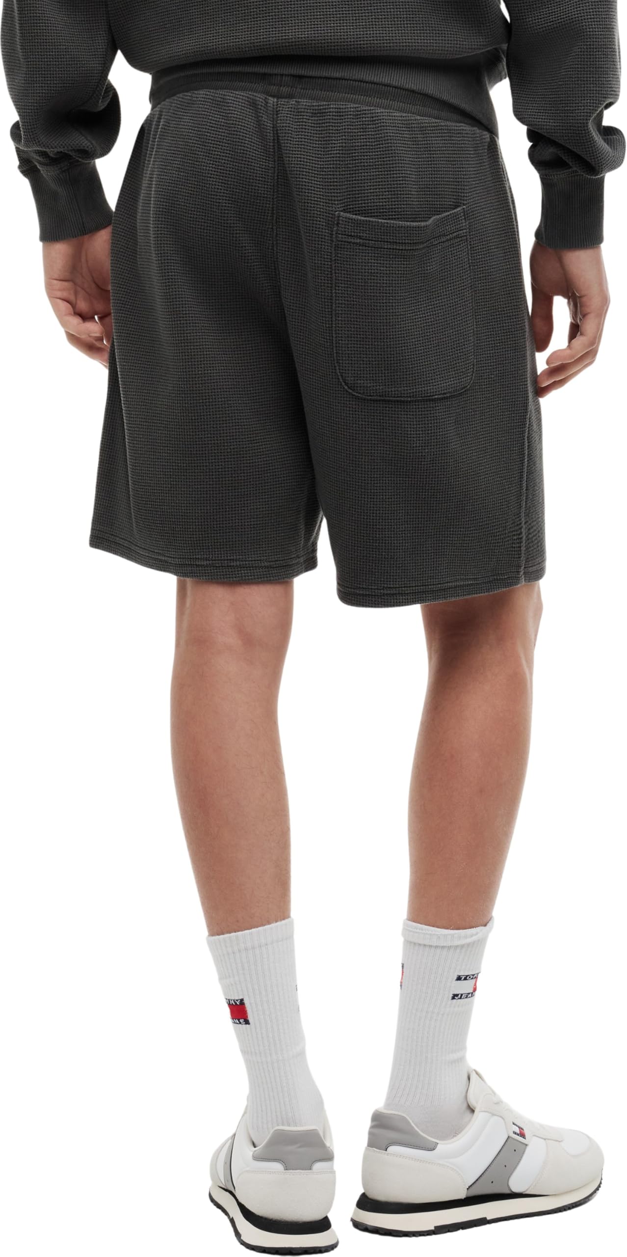 Tommy Jeans Herren Sweatshorts TJM Washed Waffle Beach Short Dm0dm23157