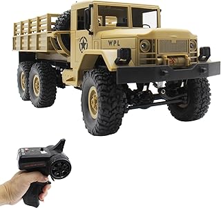 Spobot RC Military Transpotr Truck,RC Off-Road Vehicle 6WD with All Terrain,Remote Control Rack Car With2 Set of Batteries &Realistic Light is Good for Kid Gift
